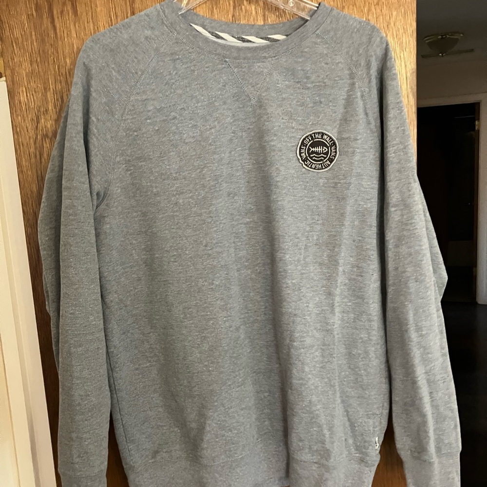 Vans Men's Heather Gray Crewneck Sweater